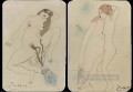 つのエロティックな図面 Deux dessins erotiques 1903 Cubists